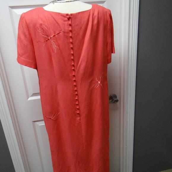 DONNA MORGAN - Vintage Embroidered Dragonfly Dress - Picture 5 of 8